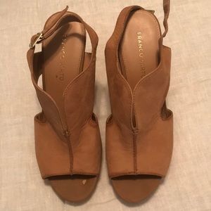 Women’s designer cork wedge